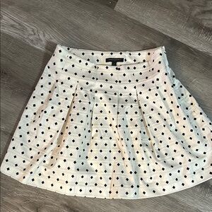 Banana Republic Black A-Line Mini Skirt with Pleats for Cocktail